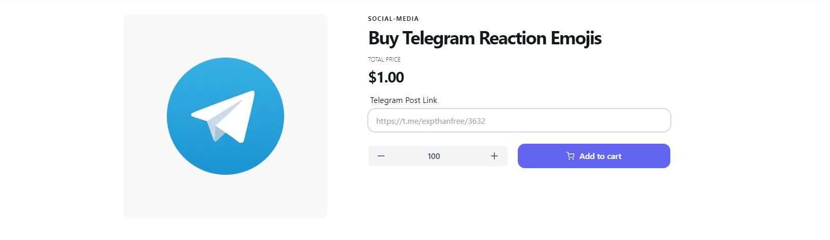 Click here get Telegram Reaction Emojis only $1